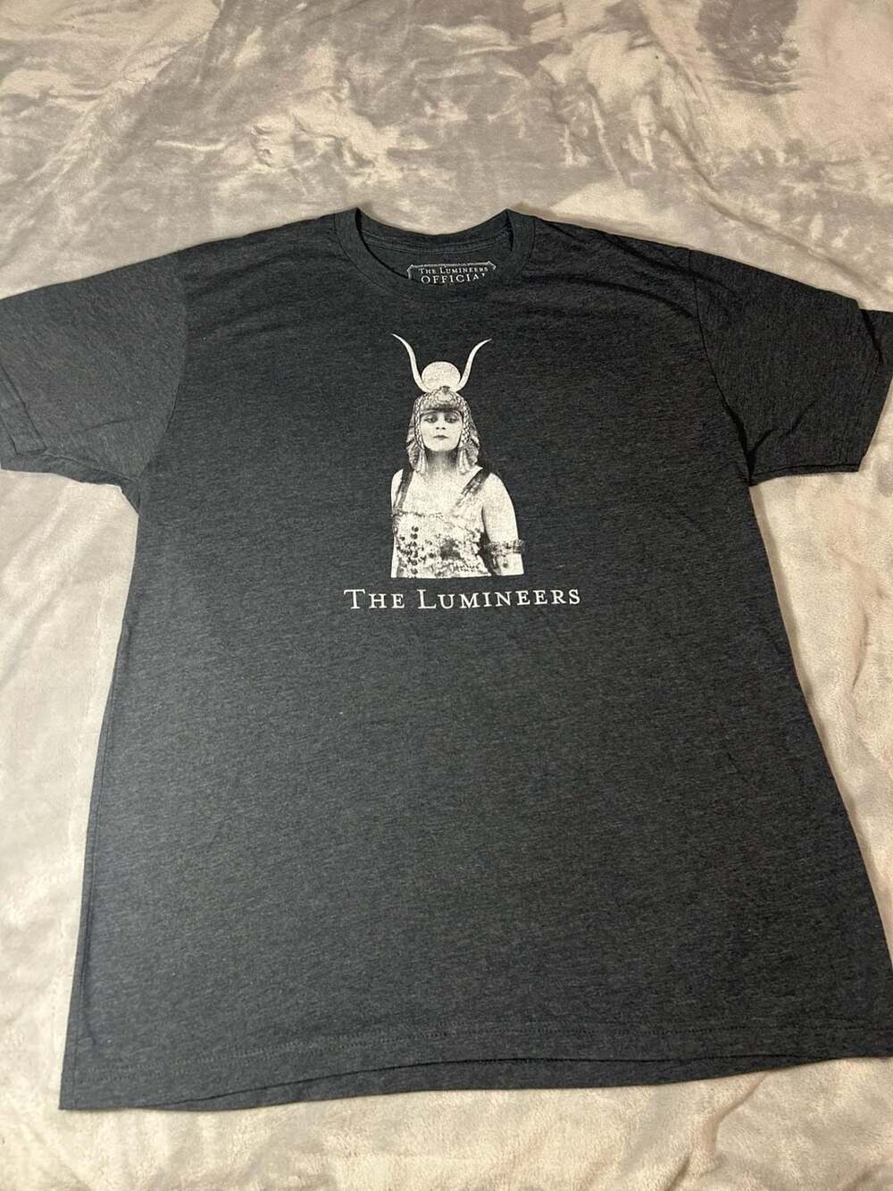 2016 The Lumineers Cleopatra World Tour T-Shirt Size Large Grey